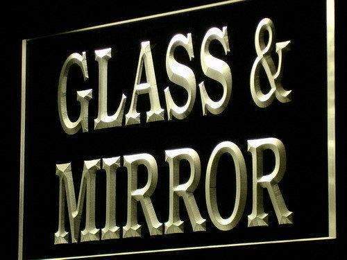 Glass and Mirror Shop LED Light Sign - LED Gift Works