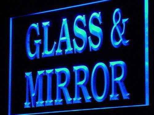 Glass and Mirror Shop LED Light Sign - Way Up Gifts