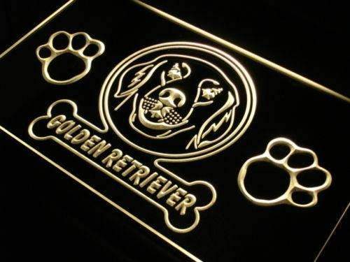 Golden Retriever Dog LED Light Sign - Way Up Gifts
