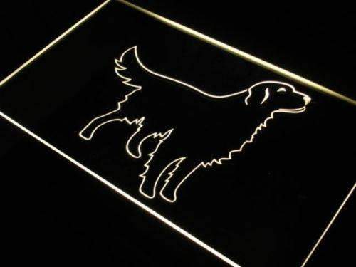 Golden Retriever LED Light Sign - LED Gift Works