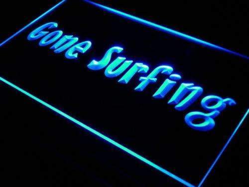 Gone Surfing LED Light Sign - Way Up Gifts