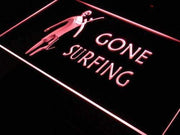 Gone Surfing LED Light Sign - LED Gift Works
