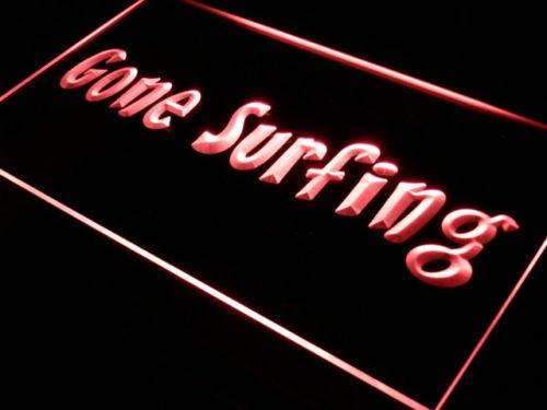 Gone Surfing LED Light Sign - Way Up Gifts