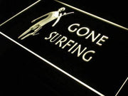 Gone Surfing LED Light Sign - LED Gift Works