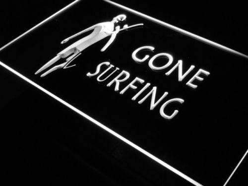 Gone Surfing LED Light Sign - Way Up Gifts