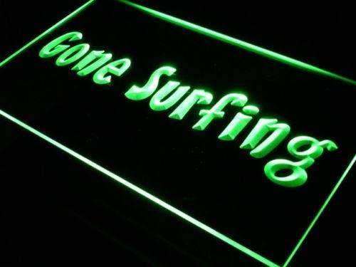 Gone Surfing LED Light Sign - Way Up Gifts