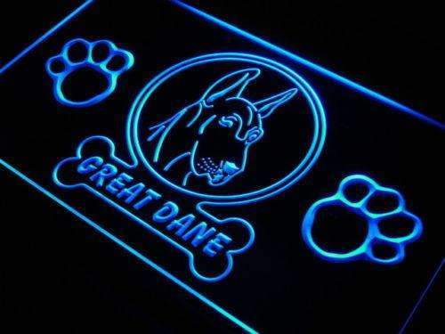 Great Dane Dog LED Light Sign - LED Gift Works