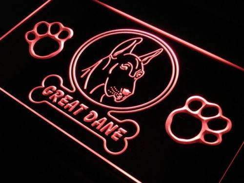Great Dane Dog LED Light Sign - Way Up Gifts