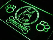 Great Dane Dog LED Light Sign - LED Gift Works