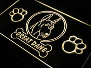 Great Dane Dog LED Light Sign - LED Gift Works