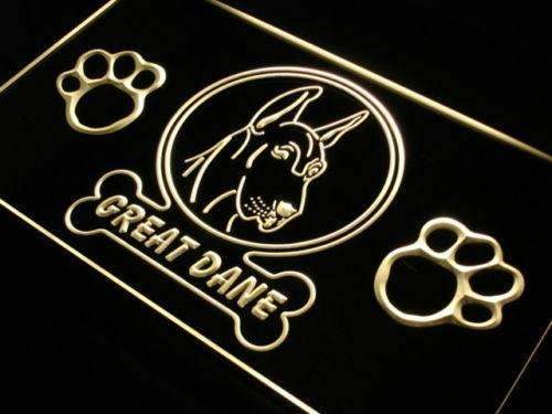 Great Dane Dog LED Light Sign - LED Gift Works