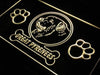 Great Pyrenees Paw Prints LED Light Sign - Way Up Gifts