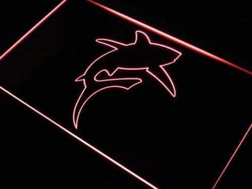 Great White Shark Decor LED Light Sign - LED Gift Works