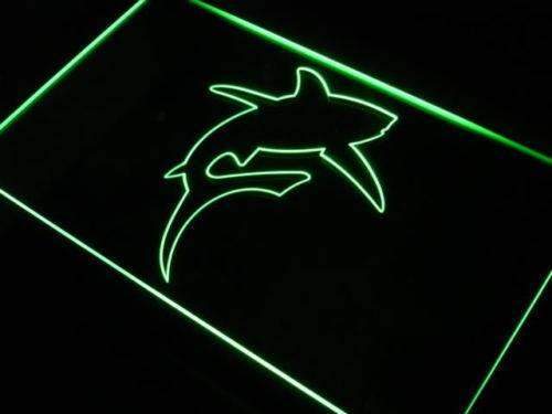Great White Shark Decor LED Light Sign - LED Gift Works