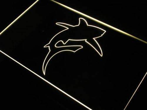Great White Shark Decor LED Light Sign - LED Gift Works