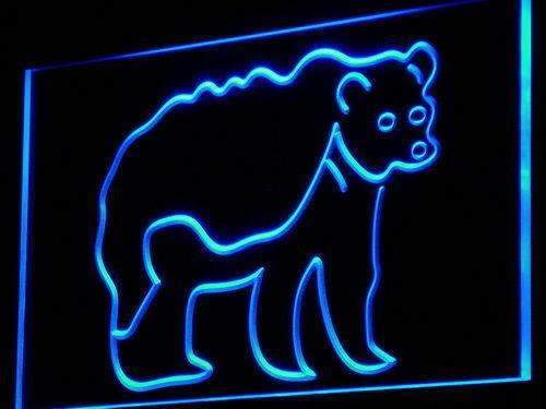 Grizzly Bear LED Light Sign - LED Gift Works