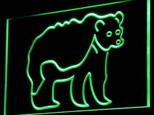 Grizzly Bear LED Light Sign - LED Gift Works