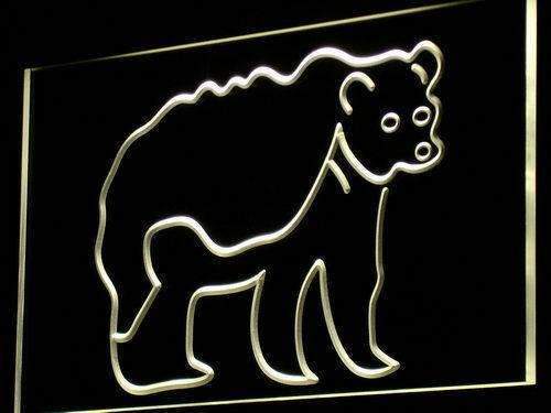 Grizzly Bear LED Light Sign - LED Gift Works