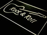 Guitar Rock and Roll LED Light Sign - LED Gift Works