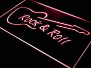 Guitar Rock and Roll LED Light Sign - LED Gift Works