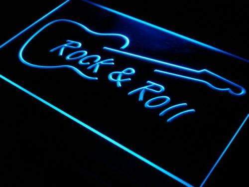 Guitar Rock and Roll LED Light Sign - Way Up Gifts