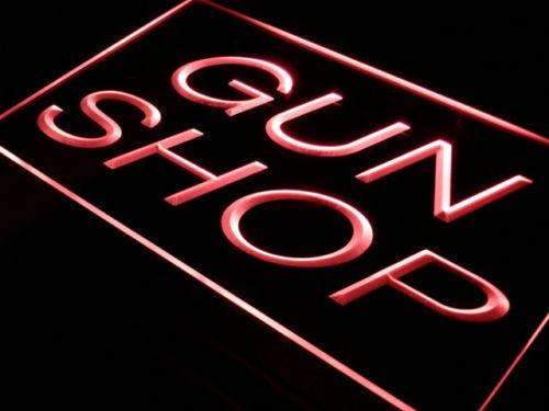 Gun Shop LED Light Sign - Way Up Gifts