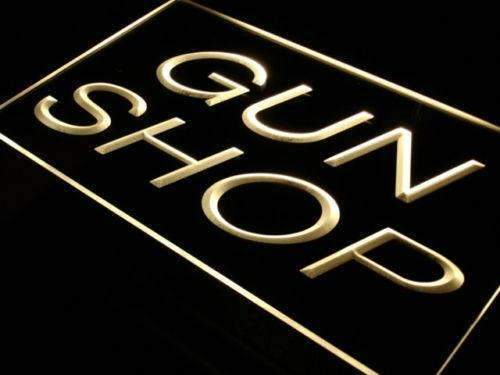 Gun Shop LED Light Sign - Way Up Gifts