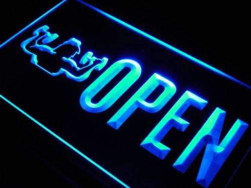 Gym Fitness Center Open LED Light Sign - LED Gift Works