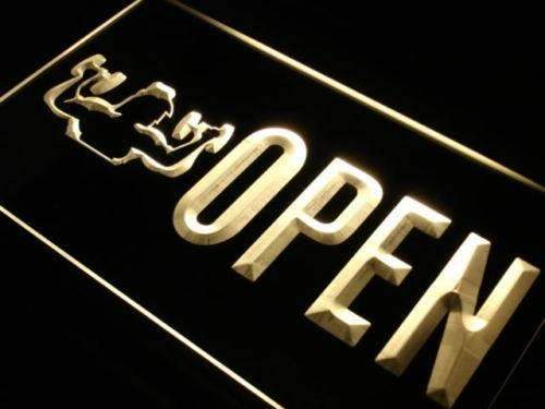Gym Fitness Center Open LED Light Sign - Way Up Gifts