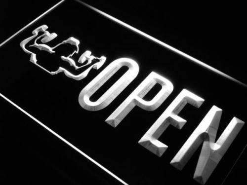 Gym Fitness Center Open LED Light Sign - Way Up Gifts