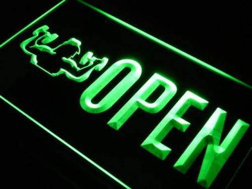 Gym Fitness Center Open LED Light Sign - Way Up Gifts