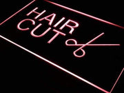Hair Cut Scissors LED Light Sign - LED Gift Works
