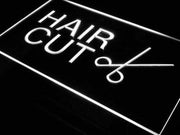 Hair Cut Scissors LED Light Sign - LED Gift Works
