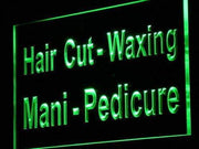 Hair Cut Waxing Manicure Pedicure LED Light Sign - LED Gift Works