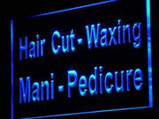 Hair Cut Waxing Manicure Pedicure LED Light Sign - LED Gift Works