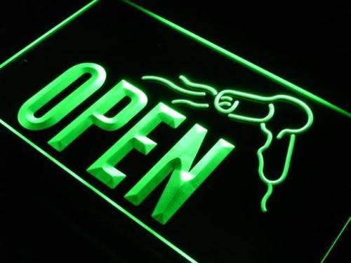 Hair Dryer Salon Open LED Light Sign - Way Up Gifts
