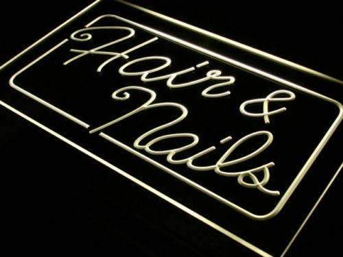 Hair Nails Beauty Salon LED Light Sign - Way Up Gifts