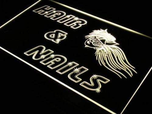 Hair Nails Salon LED Light Sign - Way Up Gifts