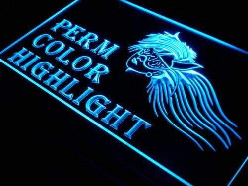 Hair Salon Perm Color Highlight LED Light Sign - Way Up Gifts
