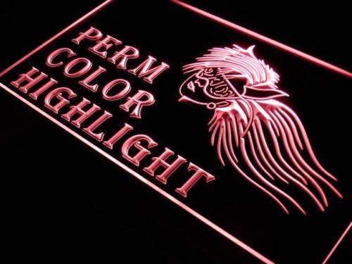 Hair Salon Perm Color Highlight LED Light Sign - Way Up Gifts