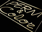 Hair Salon Perm Color LED Light Sign - LED Gift Works