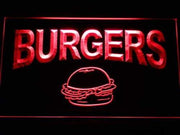 Hamburgers Burgers LED Light Sign - LED Gift Works