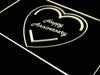 Happy Anniversary LED Light Sign - Way Up Gifts