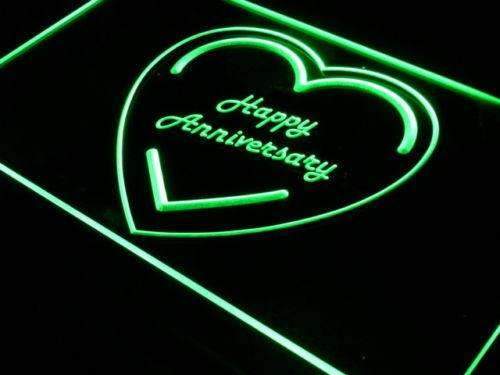 Happy Anniversary LED Light Sign - LED Gift Works