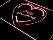 Happy Anniversary LED Light Sign - LED Gift Works
