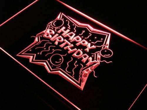 Happy Birthday LED Light Sign - Way Up Gifts