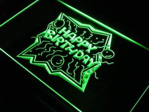 Happy Birthday LED Light Sign - Way Up Gifts