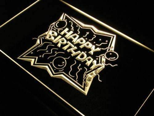 Happy Birthday LED Light Sign - LED Gift Works