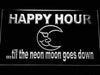 Happy Hour Blue Moon LED Light Sign - Way Up Gifts