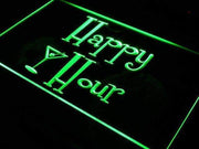 Happy Hour Cocktails LED Light Sign - LED Gift Works